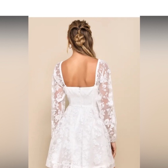 Lulu's Elegant White Dress - Picture 3 of 5